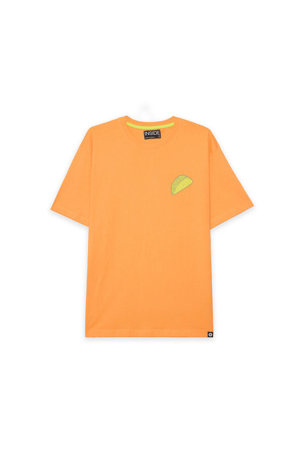 Springfield Cocktail print T-shirt narandžasta