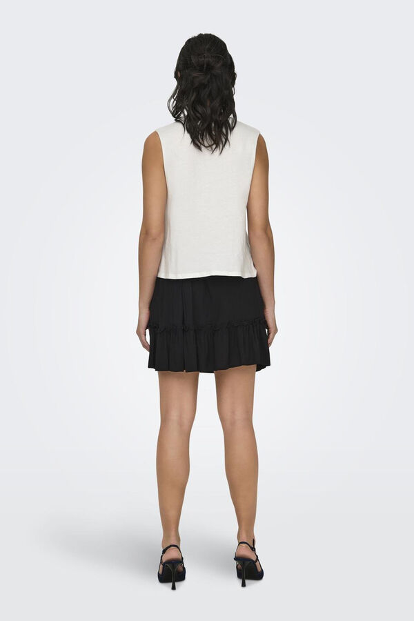 Springfield Sleeveless T-shirt with knot white