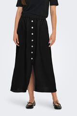 Only Falda midi con botones negro