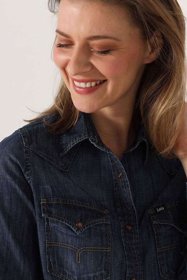 Lois  Texan Shirt blue