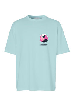 Springfield T-shirt with front print blue