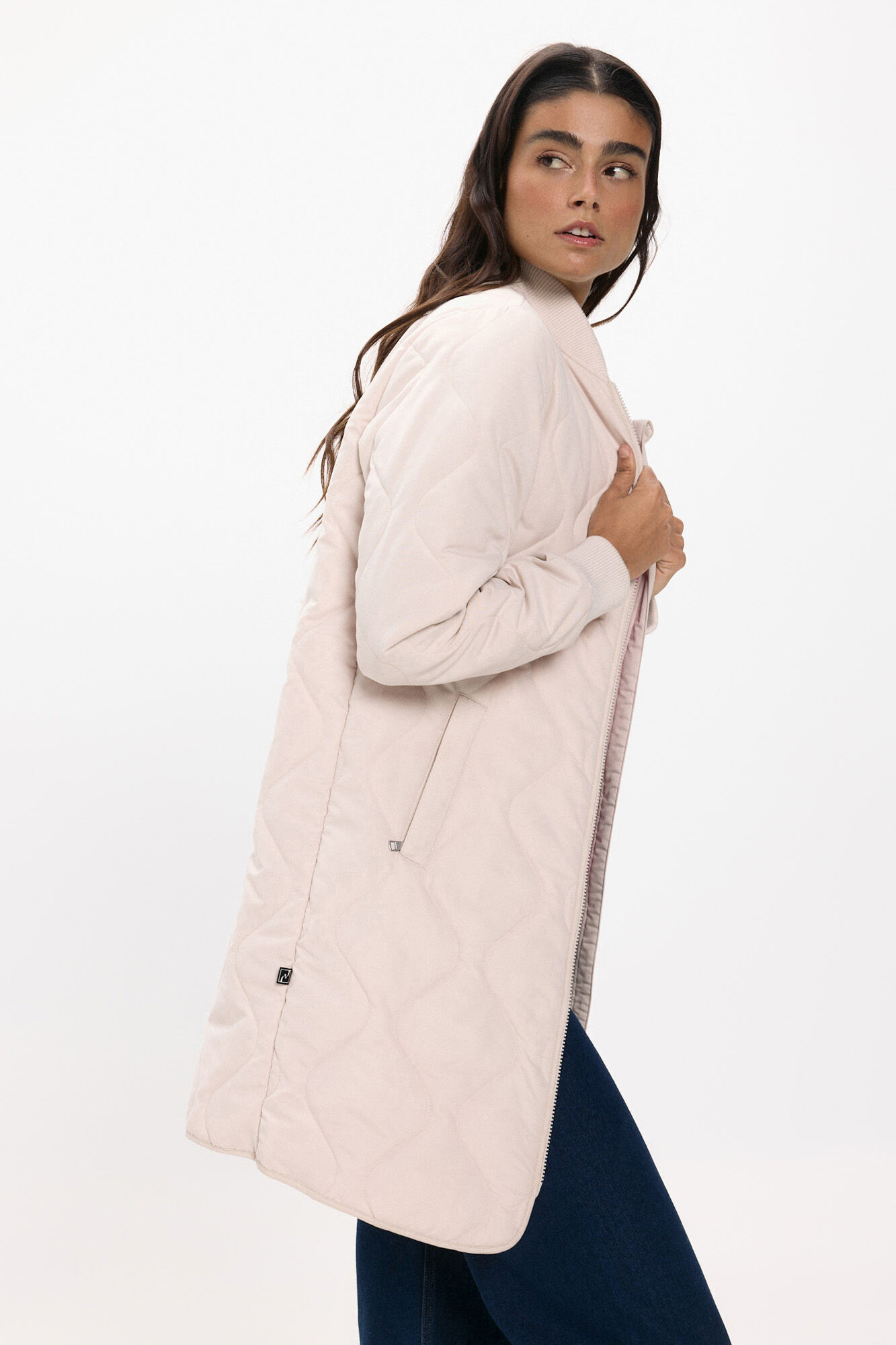 JDY Abrigo largo acolchado