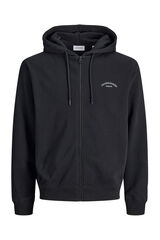 Jack & Jones Sudadera con cremallera relaxed negro