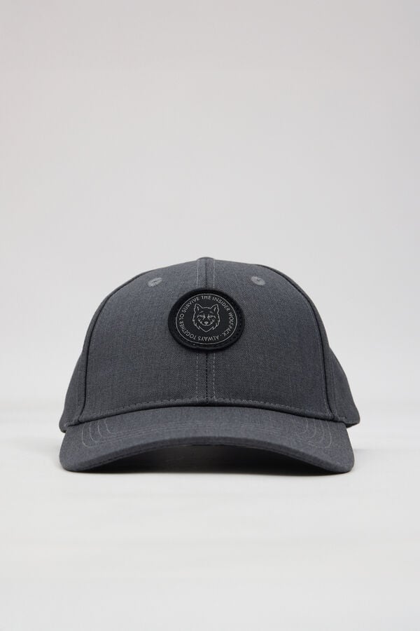 Inside Bon&eacute; de baseball com logo cinzento