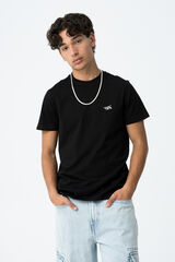 Tiffosi Young T-shirt with printed back black