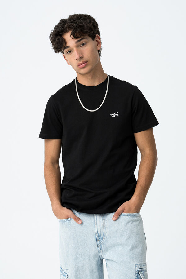 Tiffosi Young T-shirt with printed back black