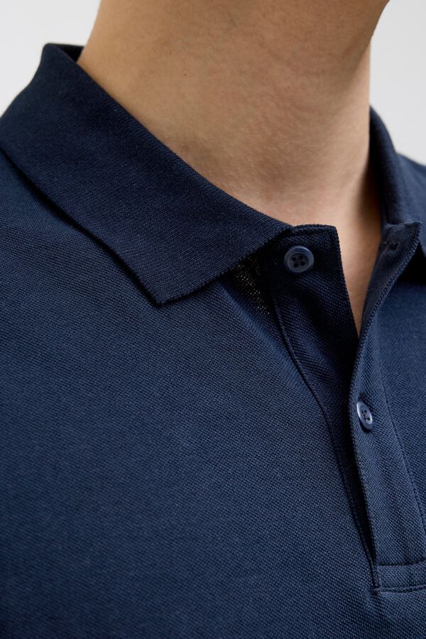 JJ REBEL Regular fit polo shirt Plava