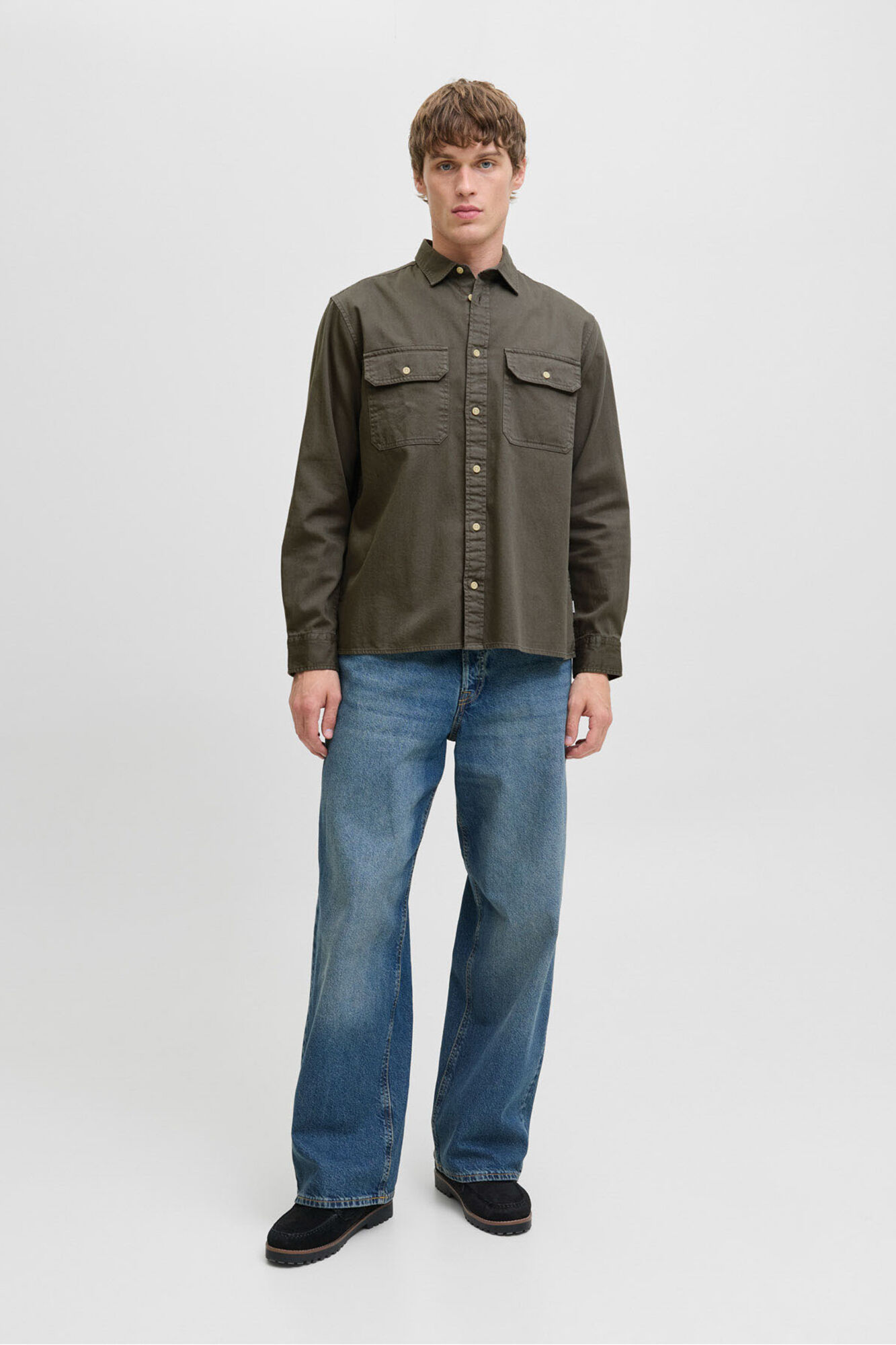 Jack & Jones Hemd im Twill -Stil