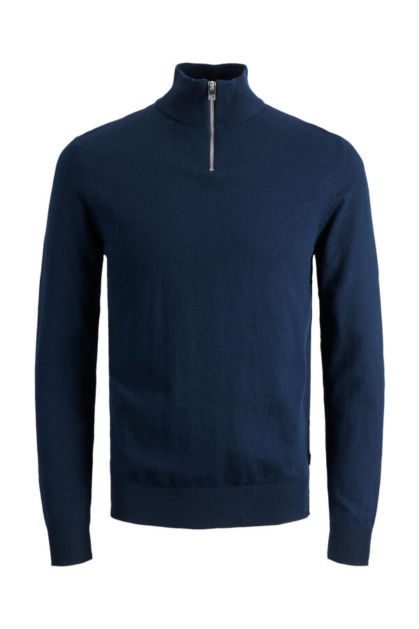 Jack & Jones Camisola fecho-&eacute;clair azul