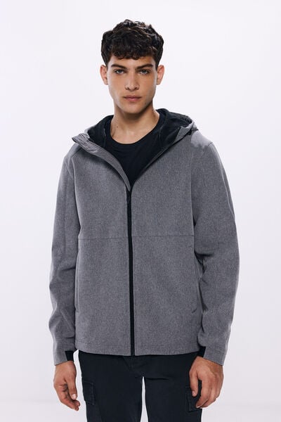 Springfield Parka técnica shoftshell gris oscuro