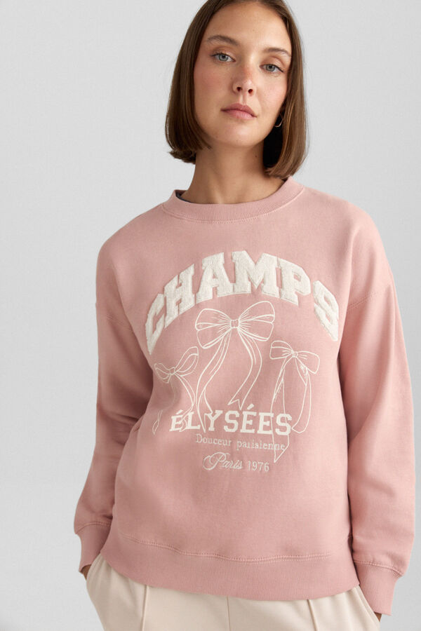 Springfield Printed sweatshirt pink