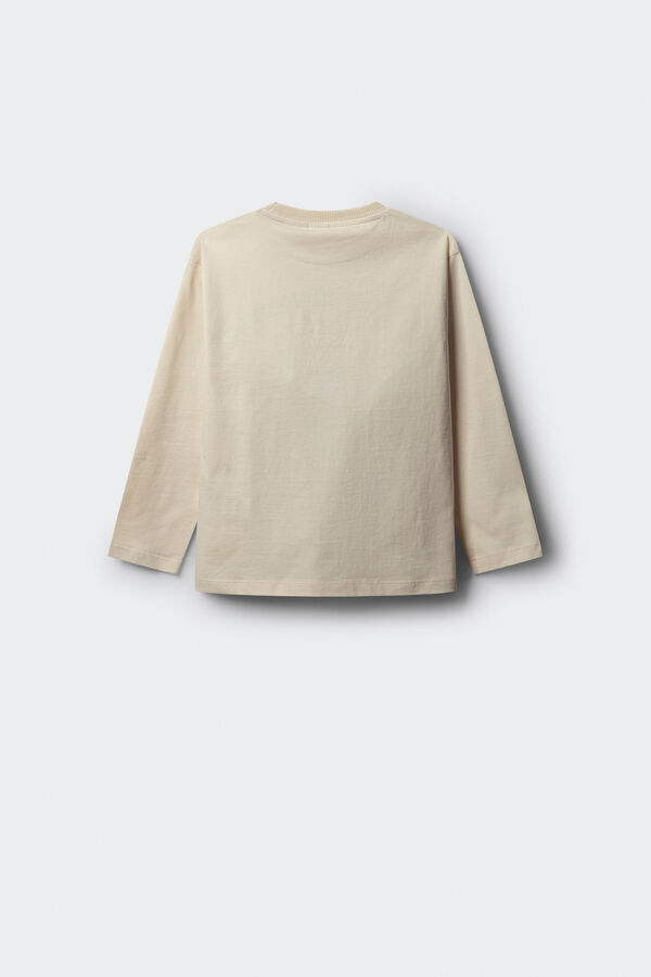 Springfield Kids Camiseta de manga comprida com estampado de caveira skatista para meninos estampado