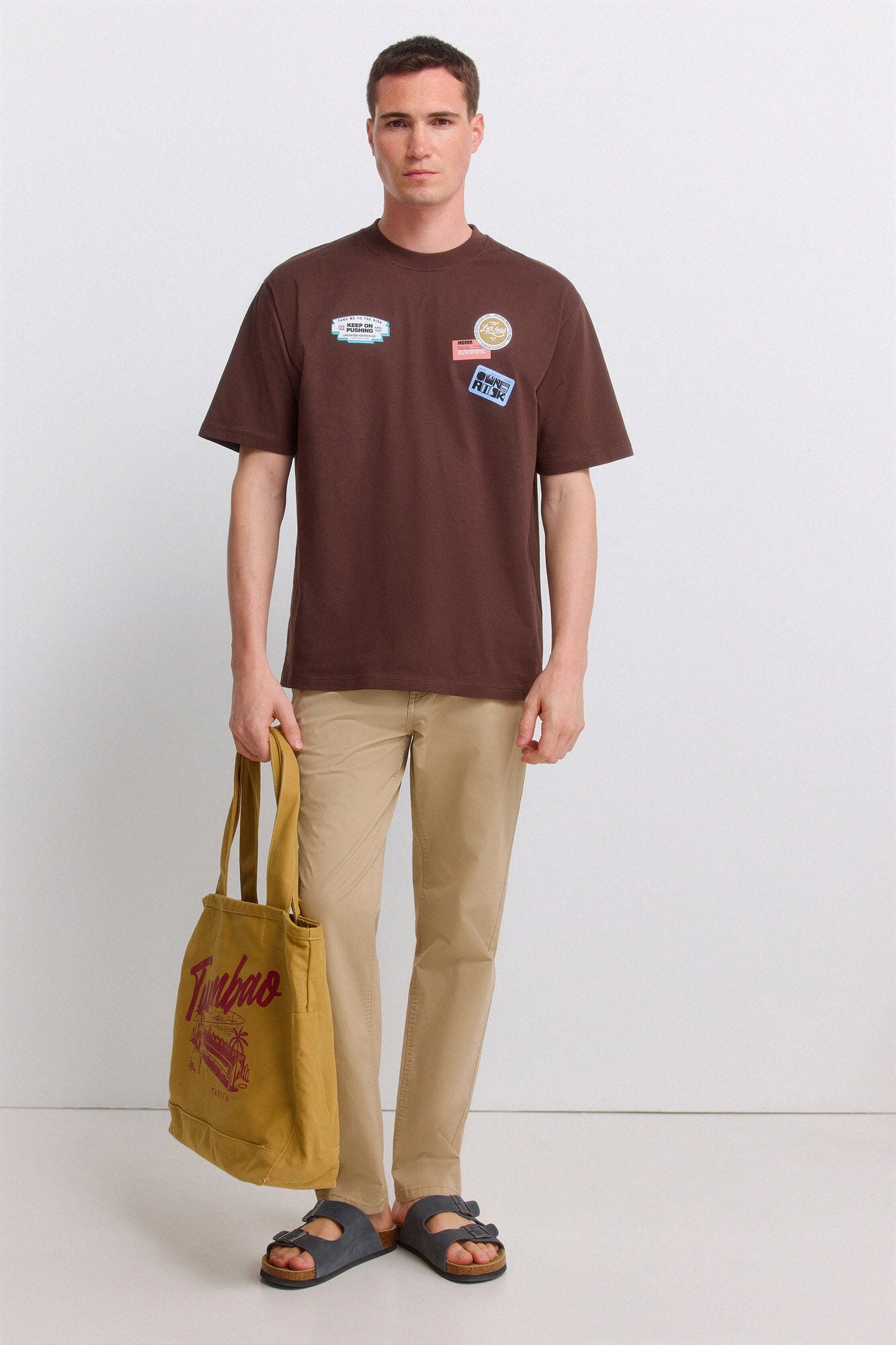 Springfield Brown sticker T-shirt