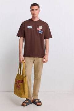 Springfield Brown sticker T-shirt