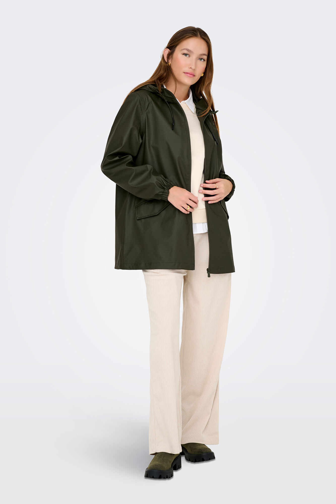 JDY Imperme&aacute;vel com capuz