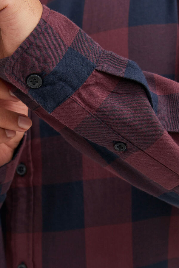 Jack & Jones Camisa regular fit cuadros rojo