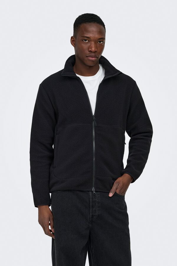 Only & Sons Teddy sports jacket black