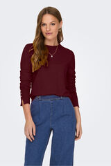 JDY Jersey cuello redondo morado/lila