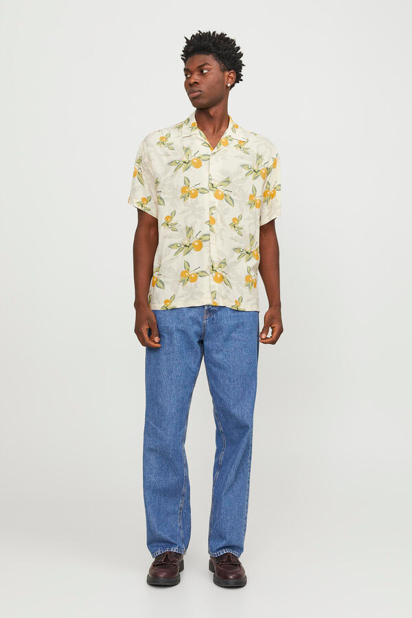 Springfield Hemd Relaxed Fit blanco