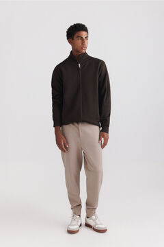 Springfield Technical look zip fastening sweatshirt