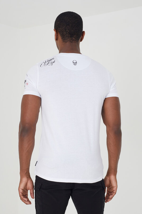Springfield T-Shirt Print blanco