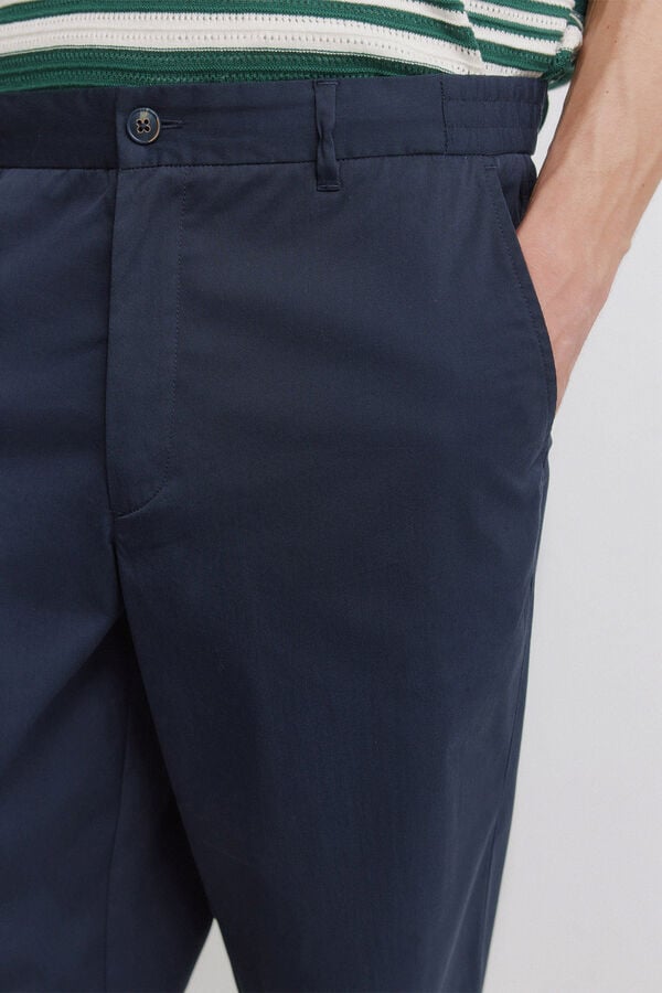 Springfield Lightweight relaxed fit chinos blue