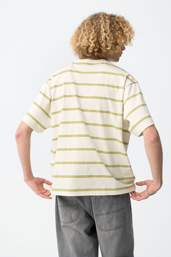 Tiffosi Young Camiseta rayas relaxed brown