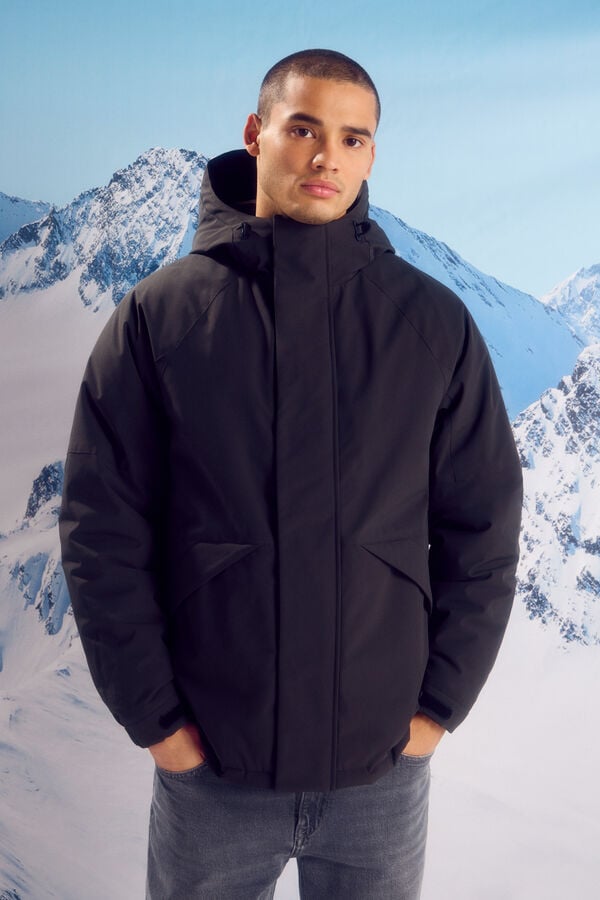 Springfield Short padded thermal parka tamnokaki