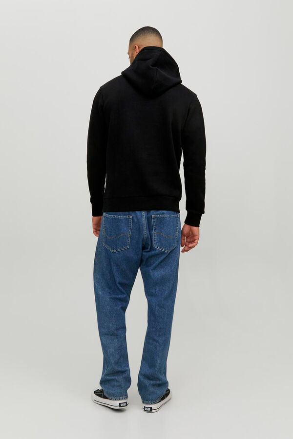 Springfield Sweatshirt com capuz e ajuste padrão preto