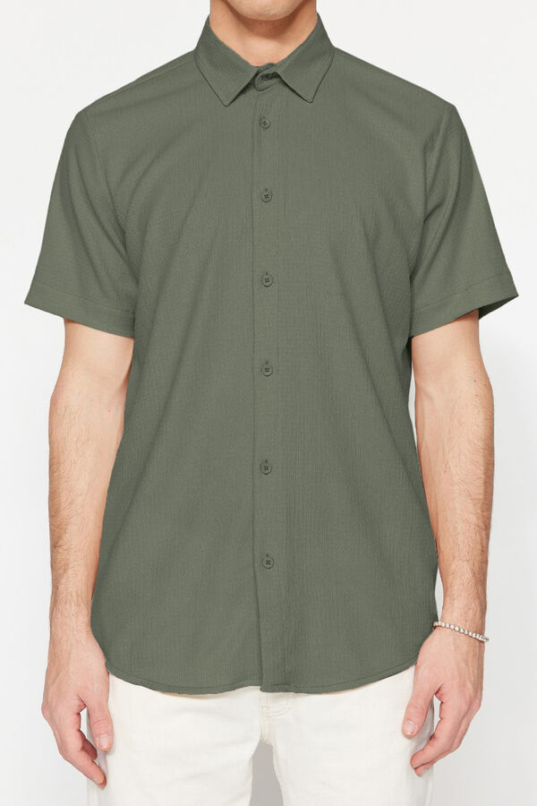 Trendyol Camisa de manga corta kaki