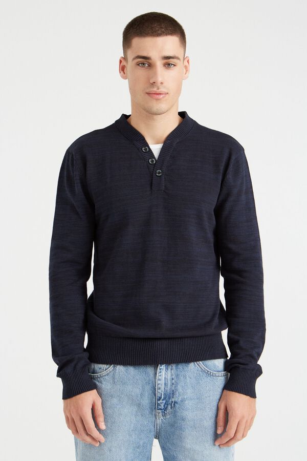 Inside V-neck cable knit jumper pink