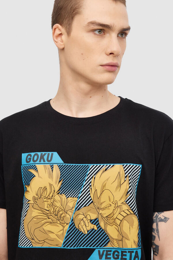 Springfield T-shirt Estampado Dragon Ball preto