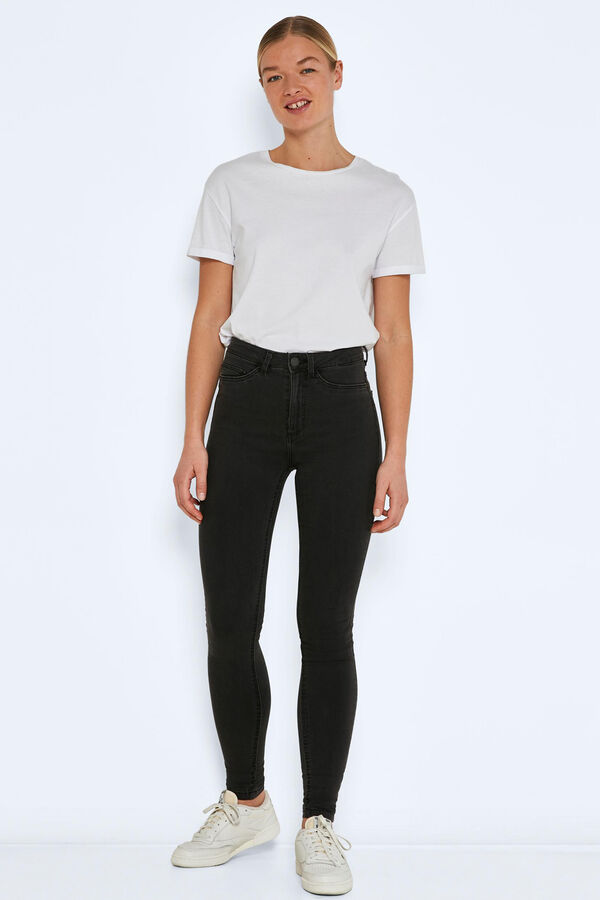 Noisy May Skinny Jeans Grau