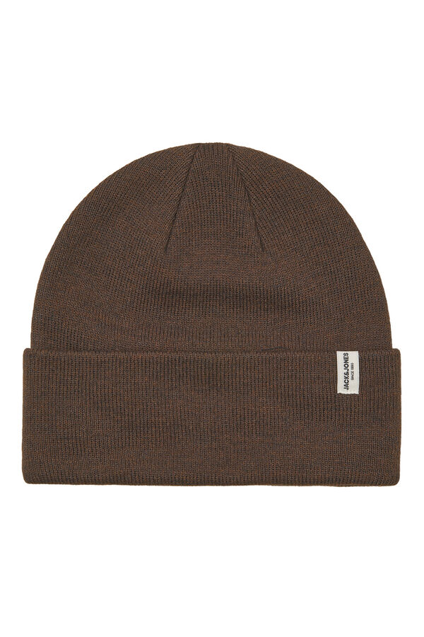 Jack & Jones Set de gorro y guantes marr&oacute;n