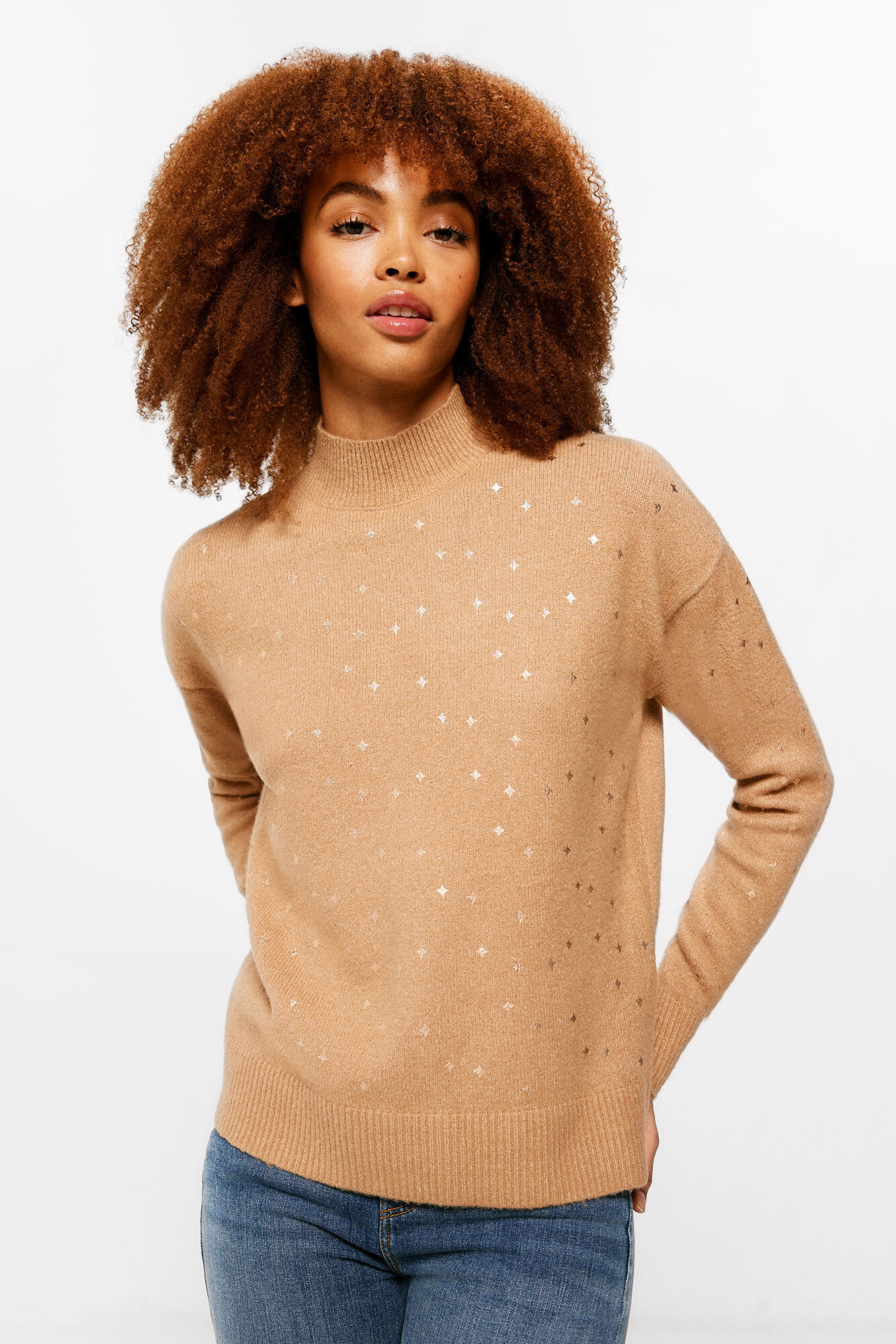 Springfield Damen Jersei – Langes Basic-Jersey-Shirt, Aus Qualitativ Hochwertiger Baumwolle, Urbaner Style