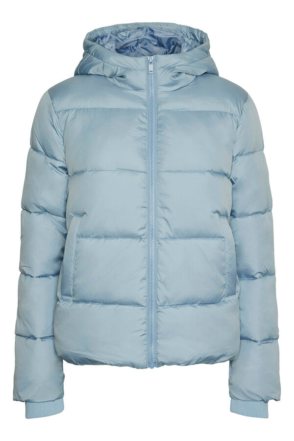 Pieces Short puffer coat Plava