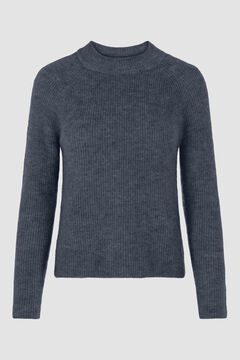 Springfield Essential jersey-knit jumper bleuté