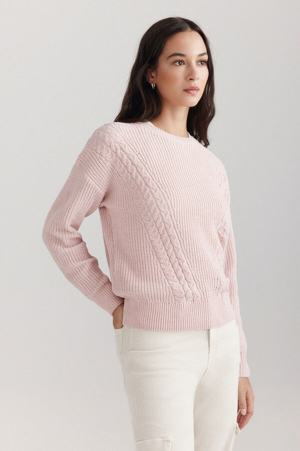 Springfield Chenille braided jumper pink