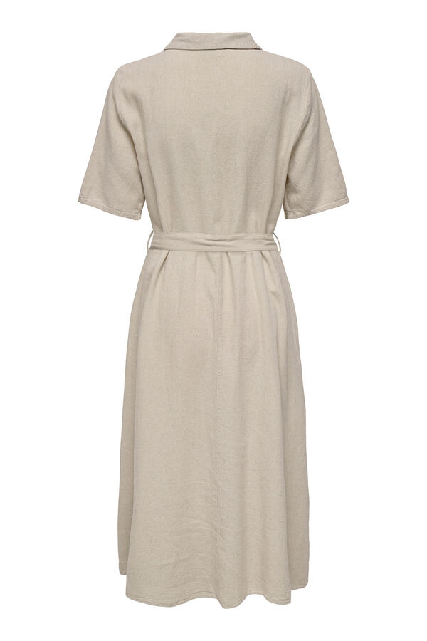 JDY Len midi ing ruha övvel bézs