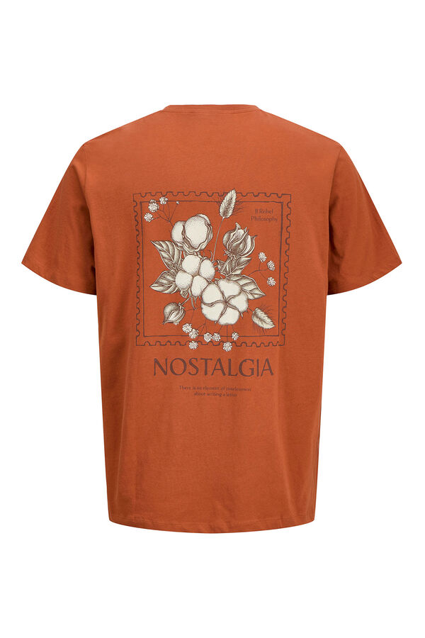 JJ REBEL T-shirt with back print Narandžasta