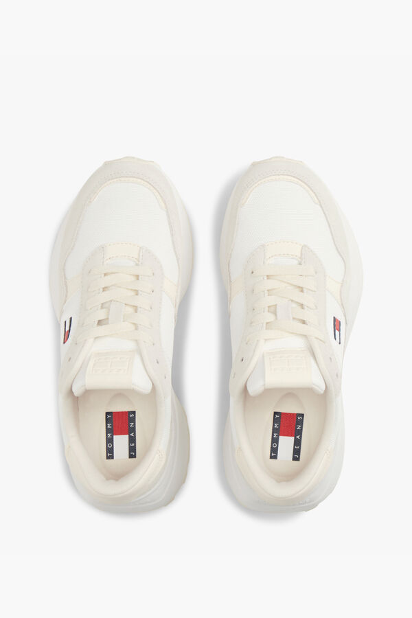 Tommy Jeans Sapatilha runner branco