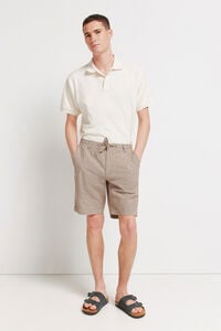 Springfield Linen comfort slim fit Bermuda shorts