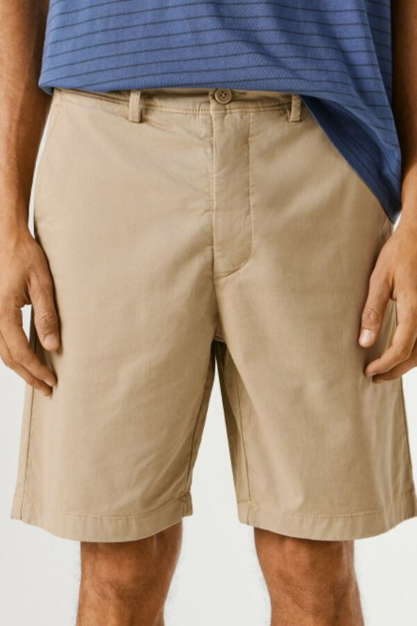 Pepe Jeans Pantal&oacute;n corto chino beige