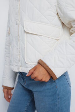 Springfield Casaco curta acolchoada com gola de veludo cotel&ecirc;