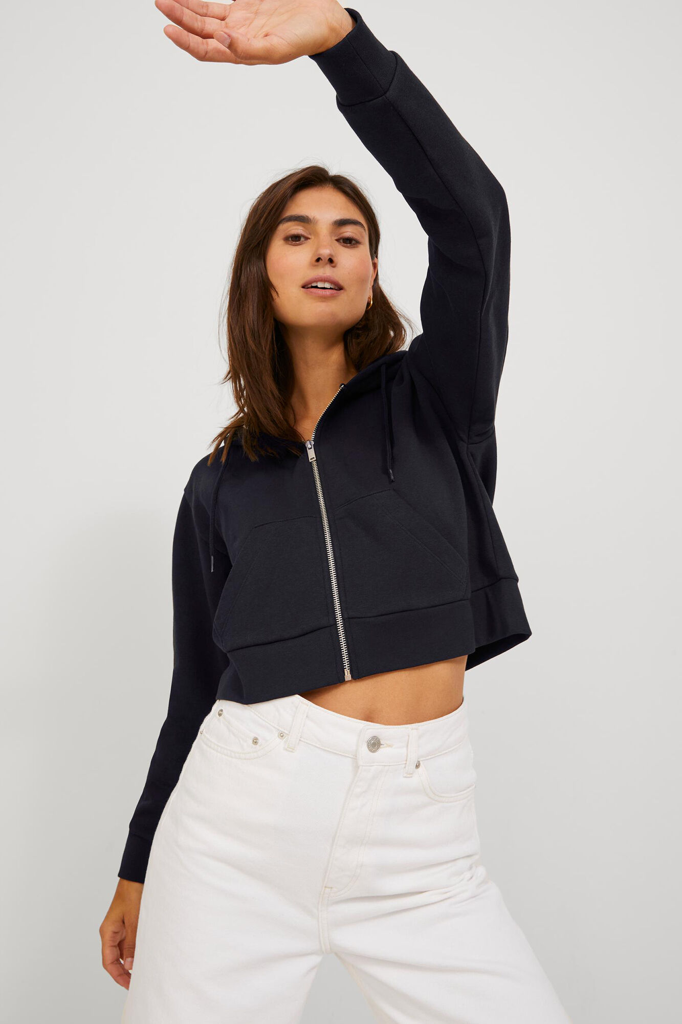 Jack & Jones Sweatshirt crop com capuz