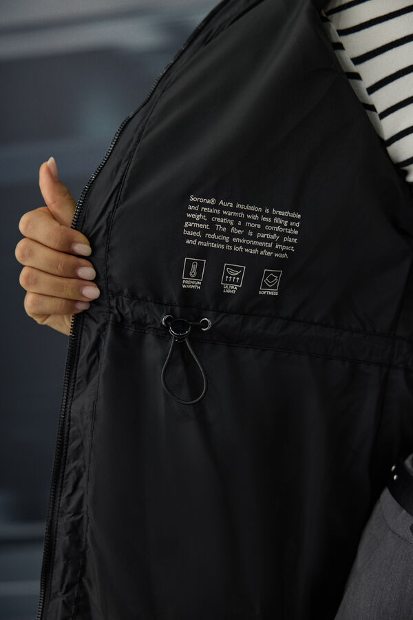 Springfield Veste courte matelass&eacute;e r&eacute;sistante &agrave; l'eau noir