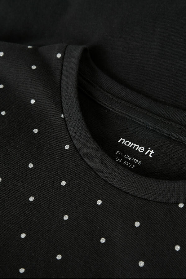 Name It Girl's glitter t-shirt noir