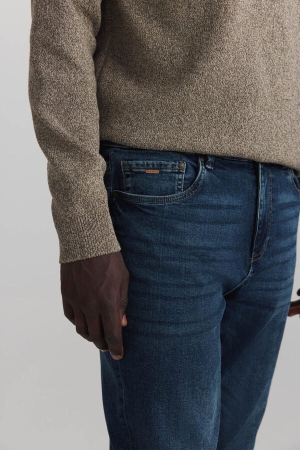 Springfield Plain twisted funnel neck jumper nude