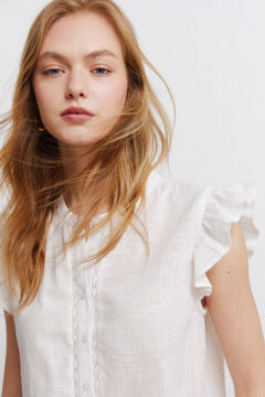 Springfield Chemise &agrave; volants en dentelle