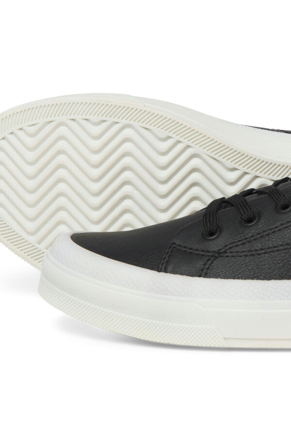 Springfield Faux leather sneakers crna